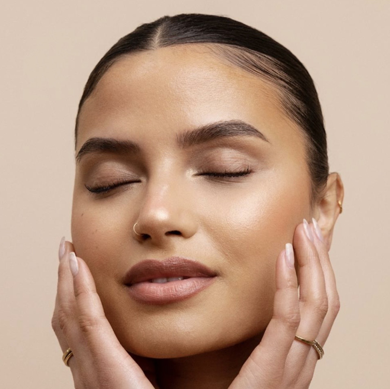 A calm professional facial treatment setting